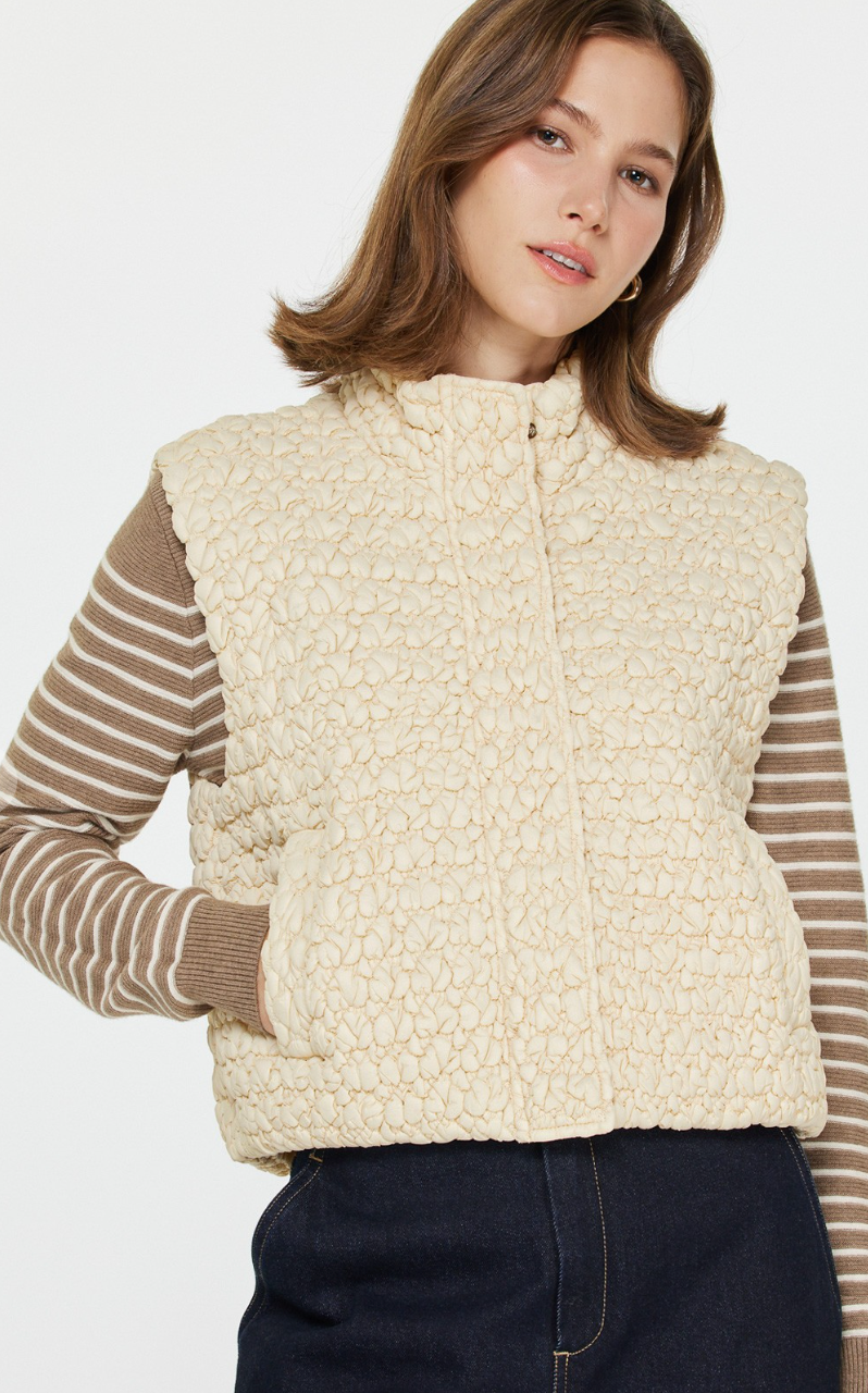 Cropped Quilting Vest