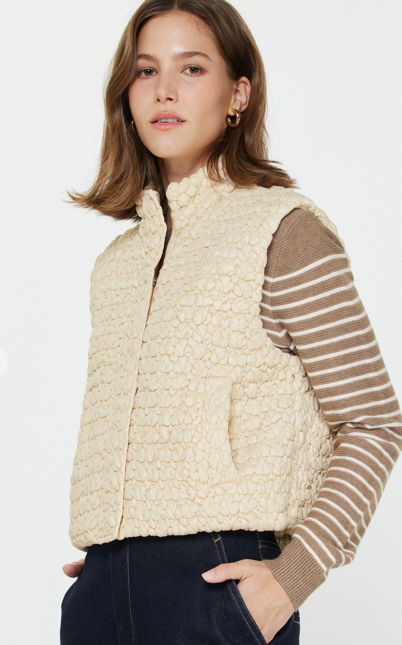 Cropped Quilting Vest