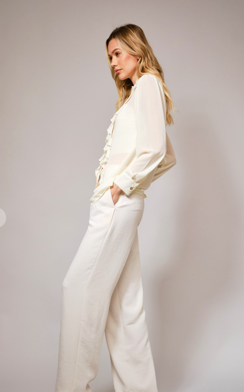 Chelsea Ruffle Front Blouse