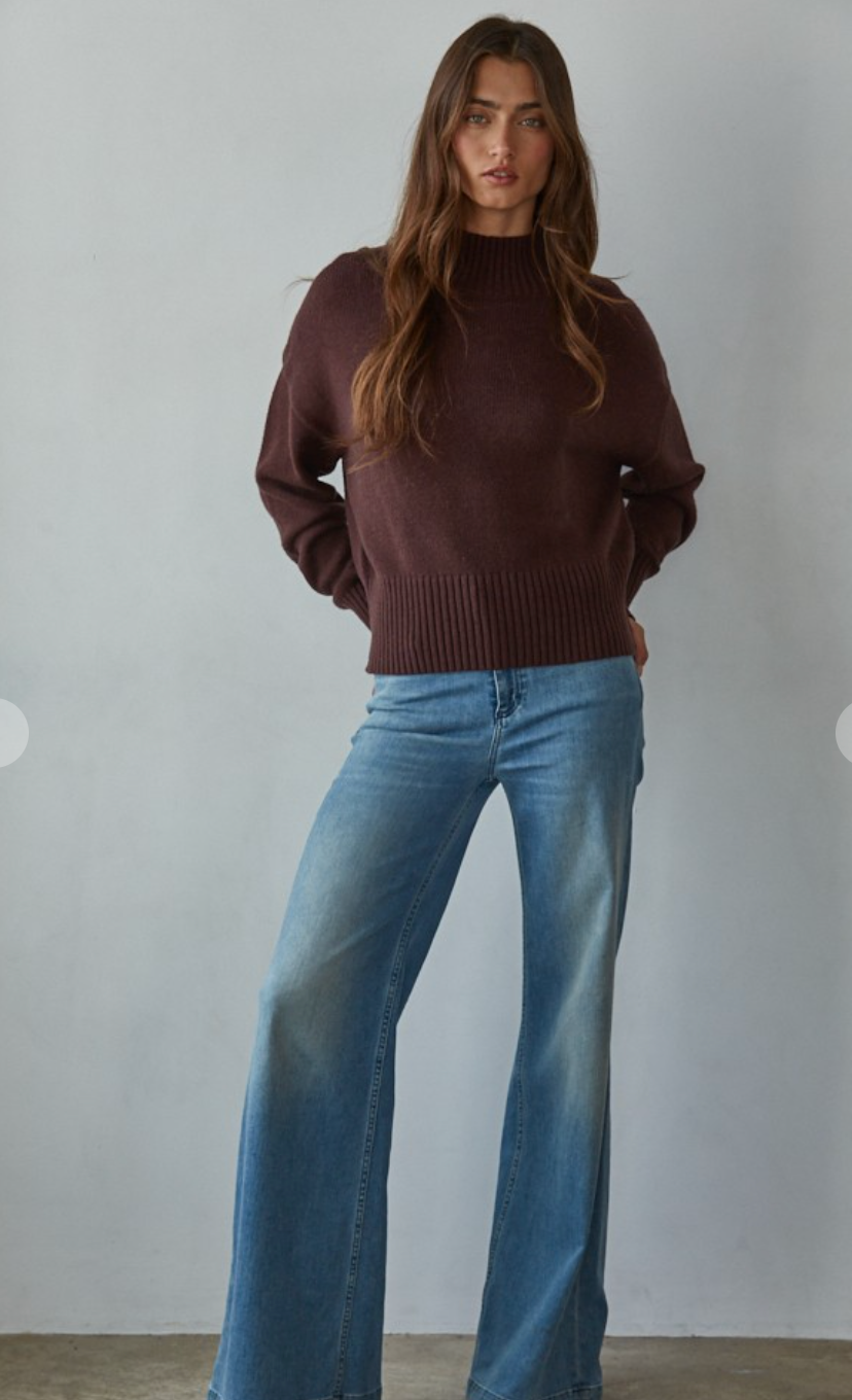 Uptown Mock Neck Sweater