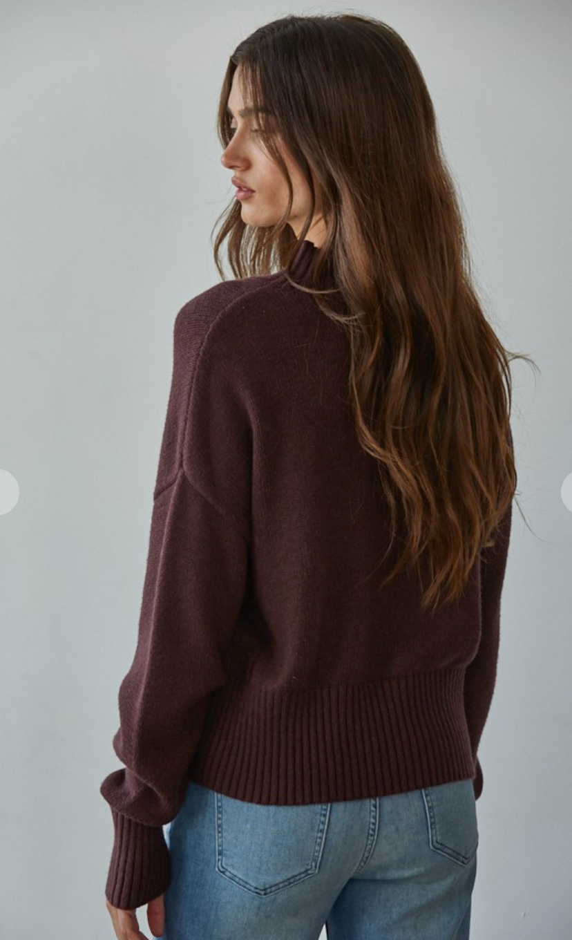 Uptown Mock Neck Sweater