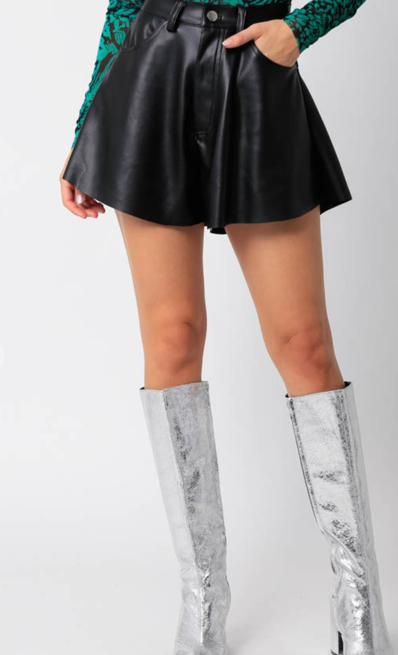 Riley Leather Shorts