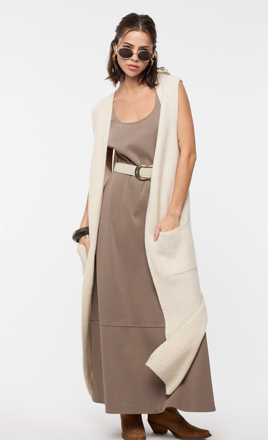 Long Sweater Vest Cardigan