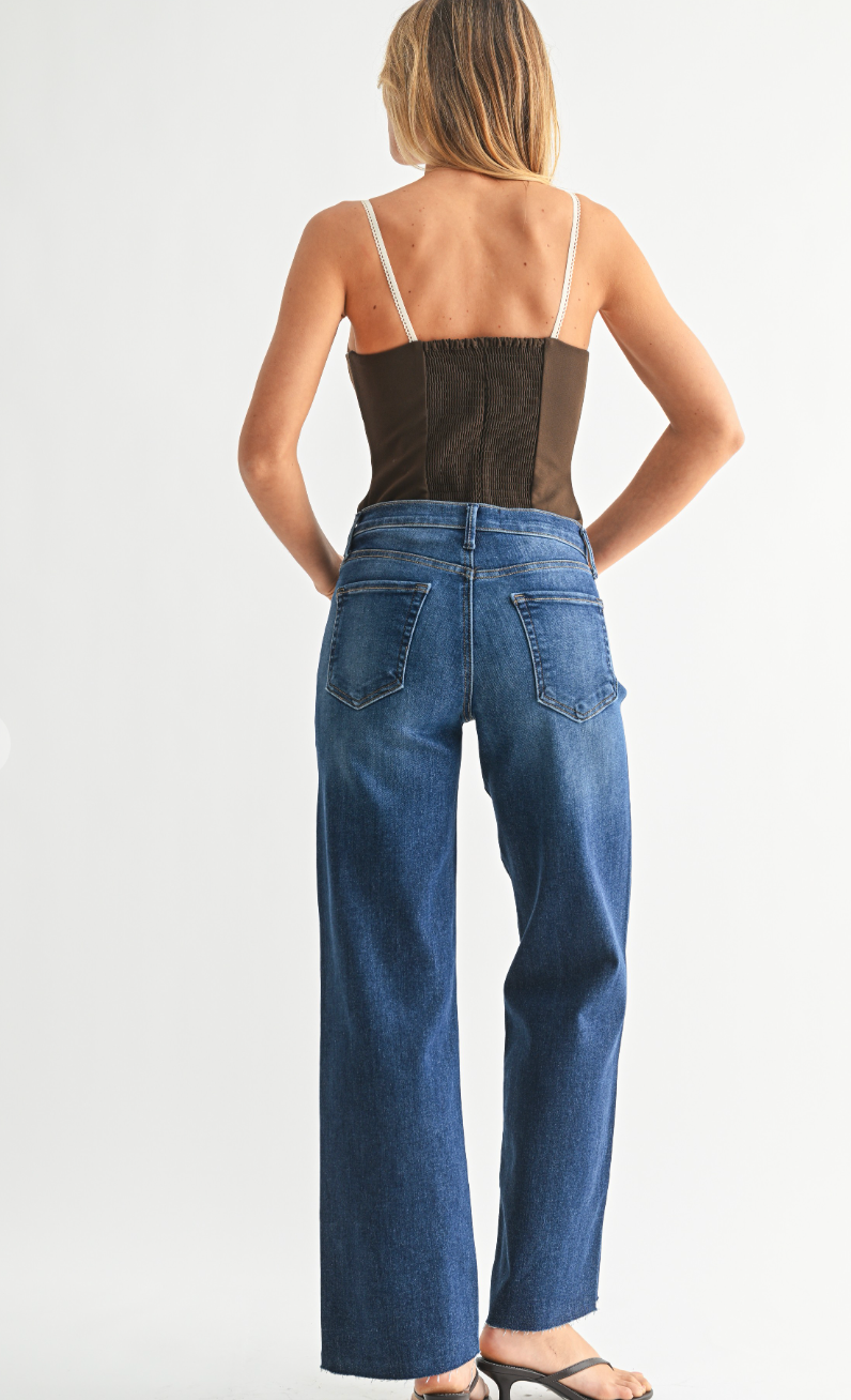 Palazzo Straight Leg Jeans