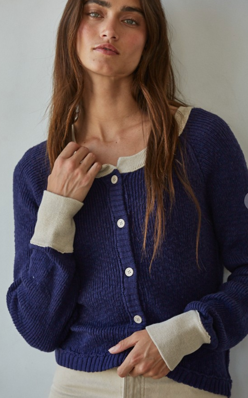 Bleu Marie Cardigan