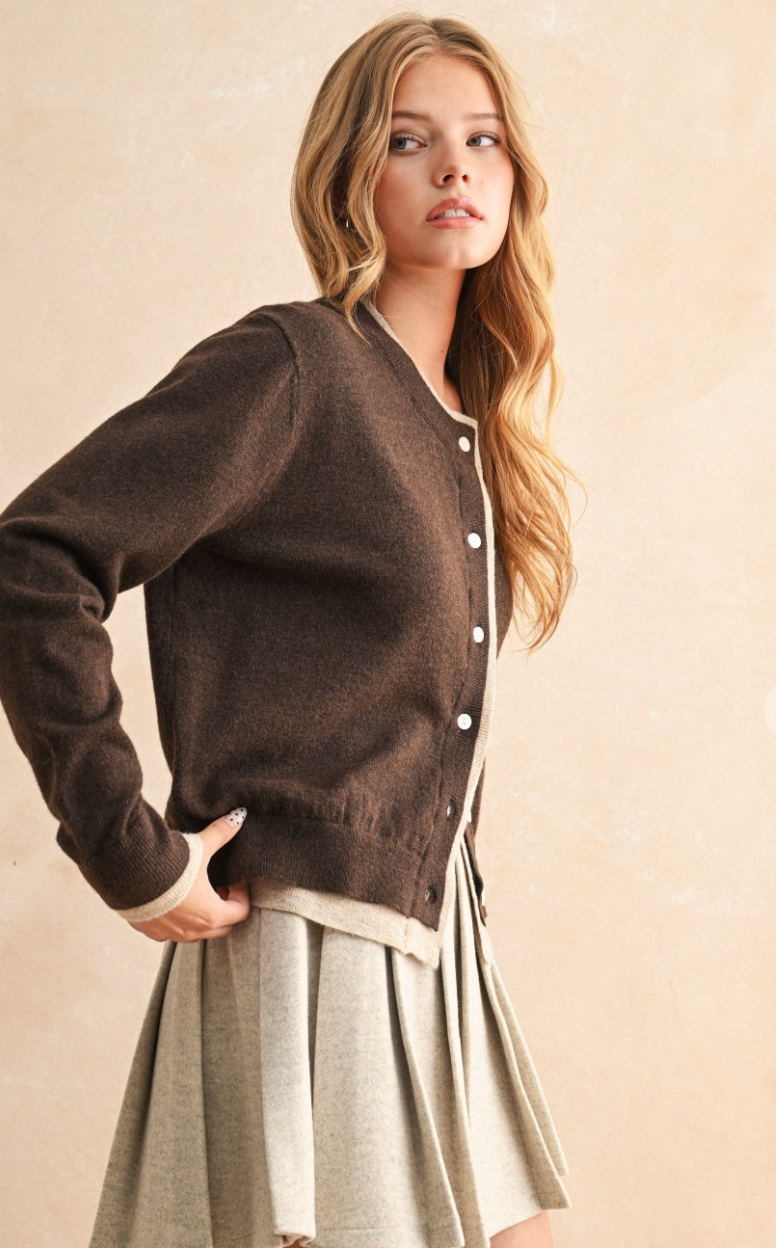 Color Contrast Cardigan