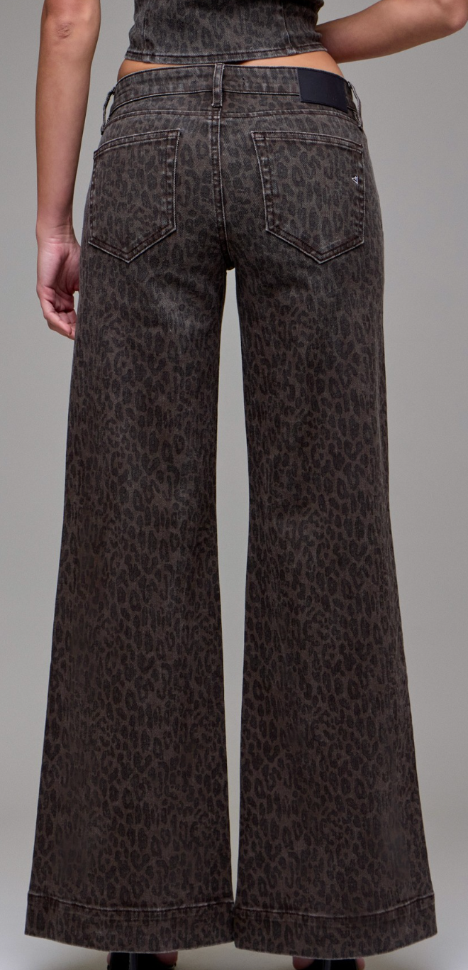 Cheetah Flare Jeans