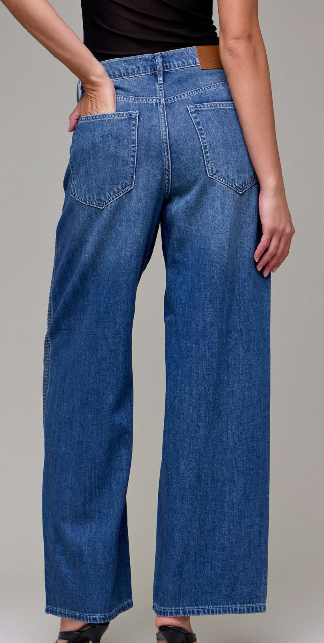 Rhinestone Detail Jeans