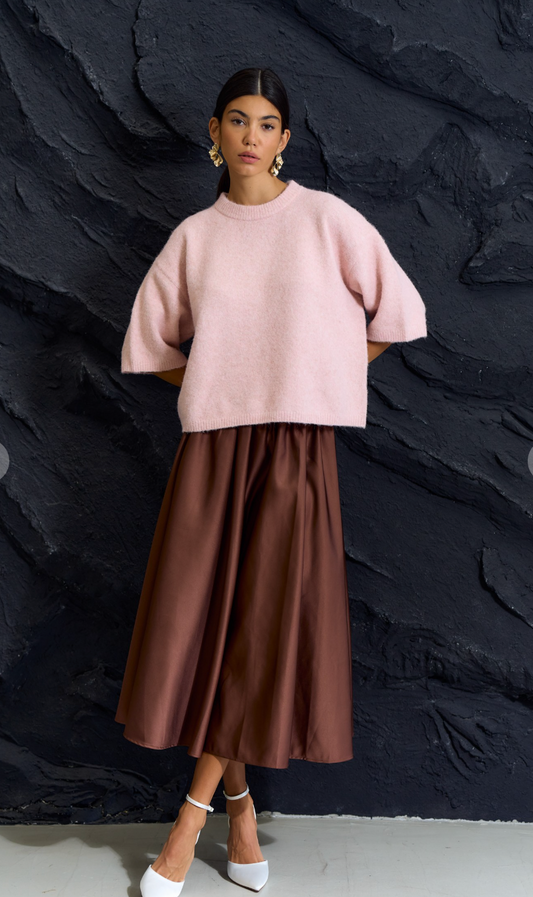 Sweater Short Sleeve Top