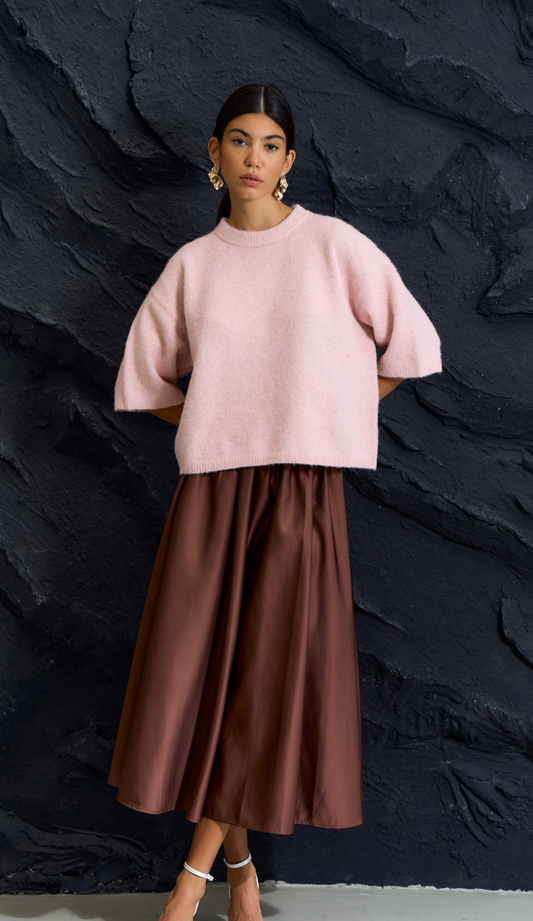 Flare Midi Skirt