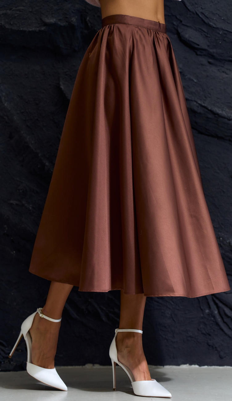 Flare Midi Skirt