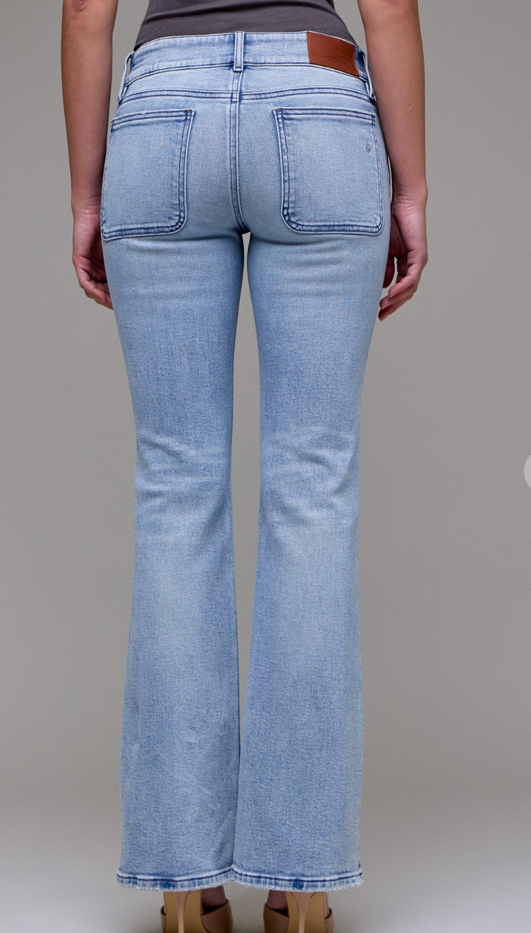 Low Rise Boot Cut Jeans