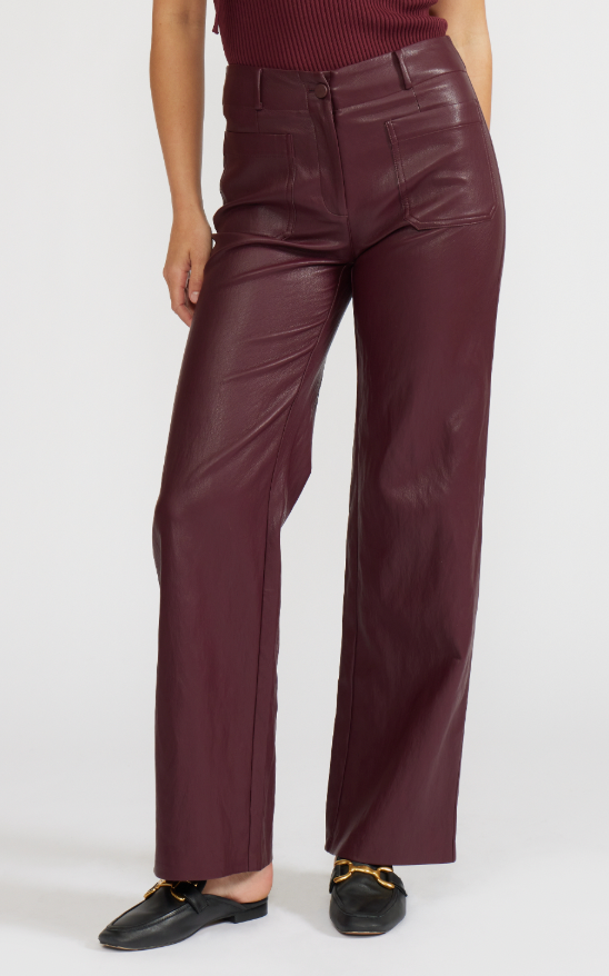Reeve Faux Leather Pants