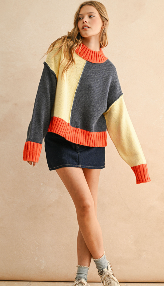 Color Block Sweater
