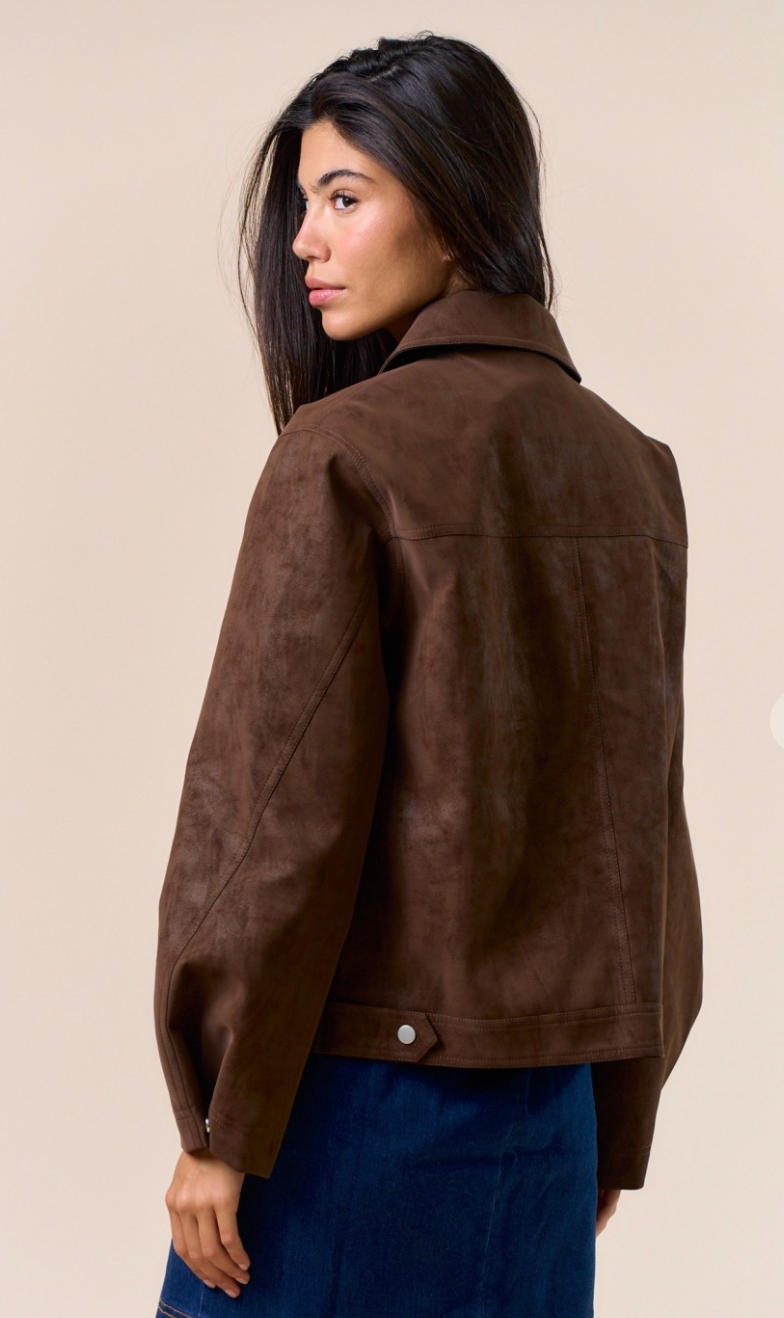 Faux Suede Jacket