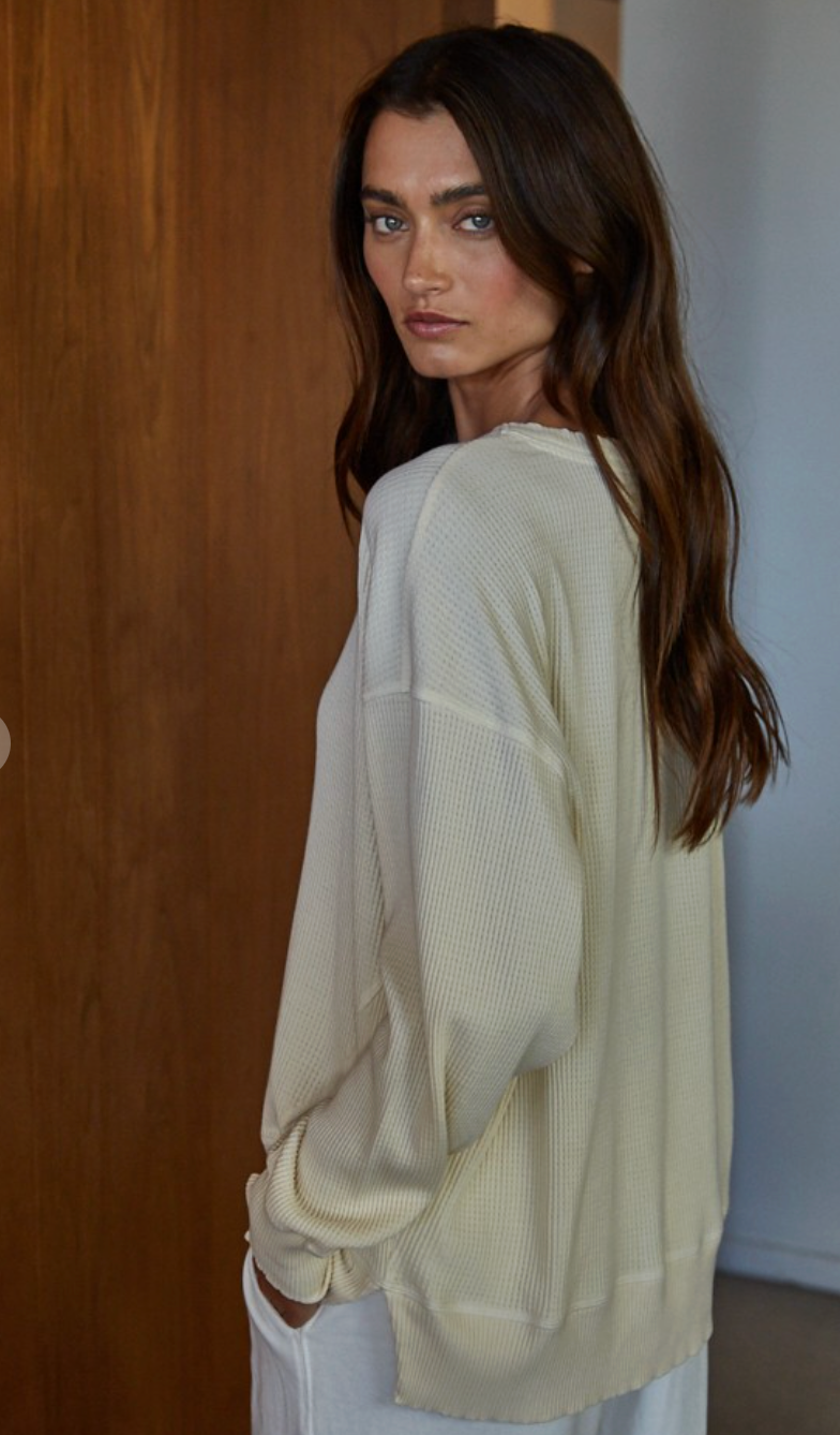 Homebody Waffle Knit Pullover