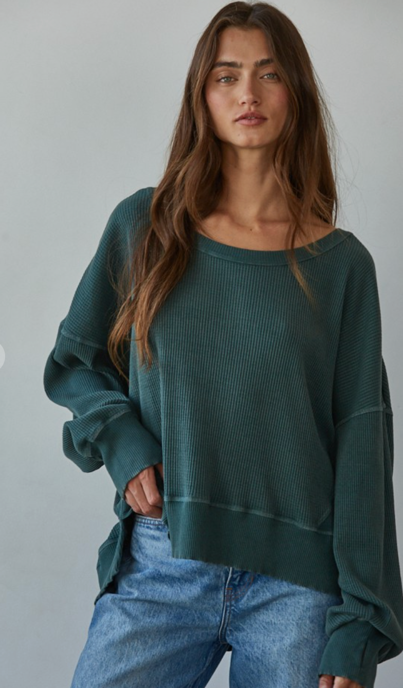 Homebody Waffle Knit Pullover