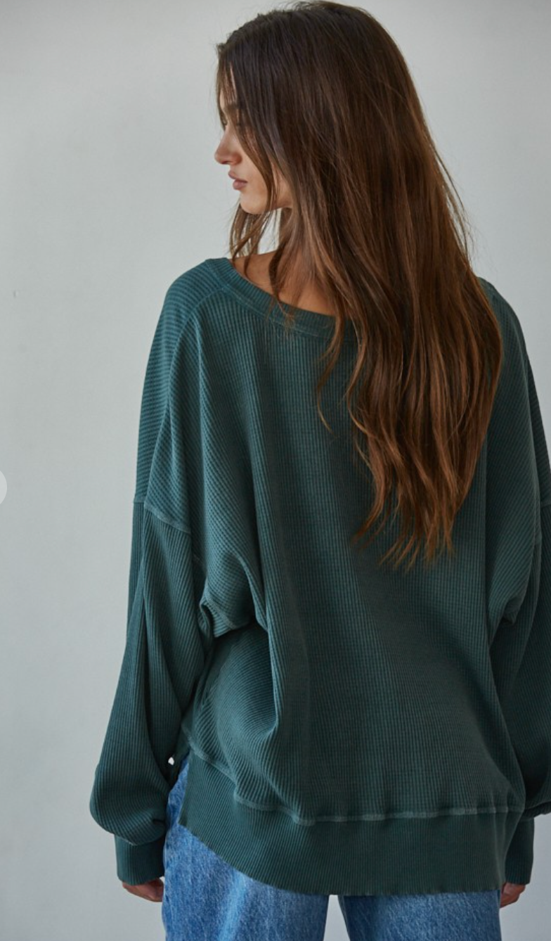 Homebody Waffle Knit Pullover
