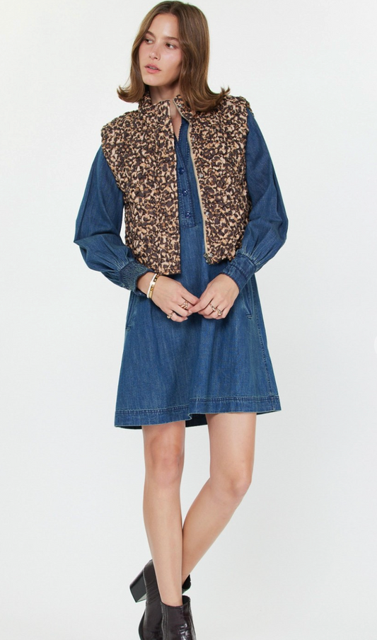 Cropped Quilting Vest