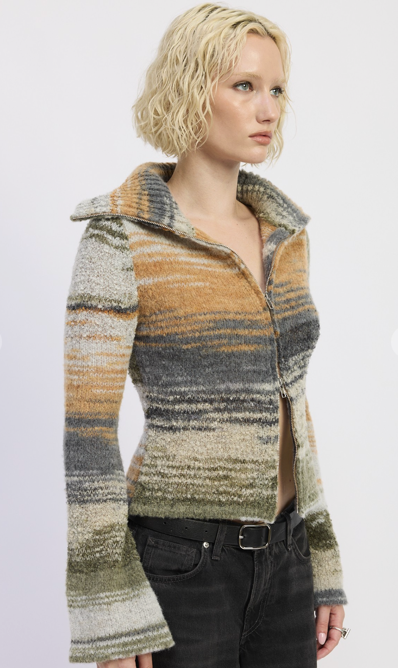 Turtle Neck Zip Up