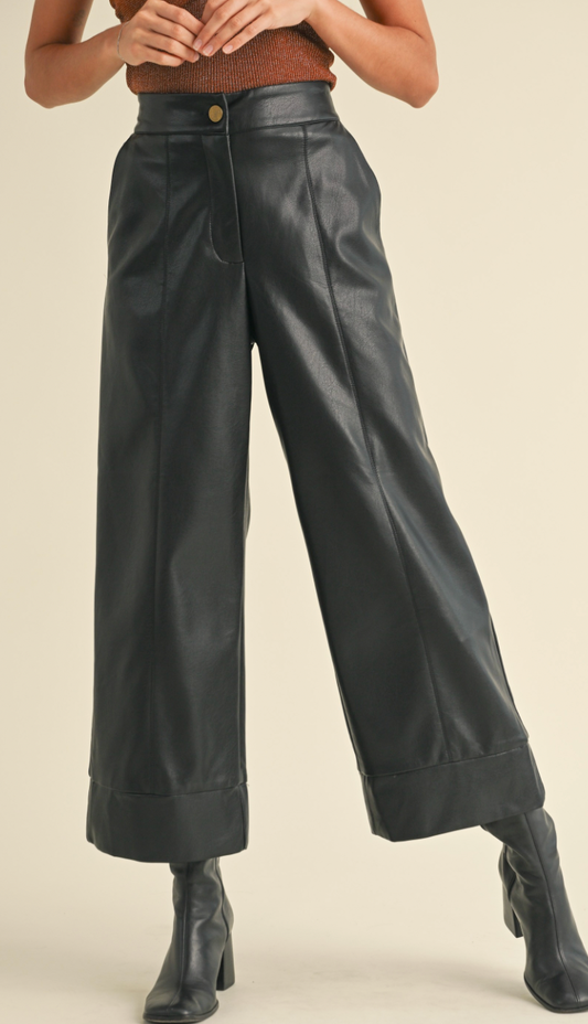 Straight Wide Leg Pants
