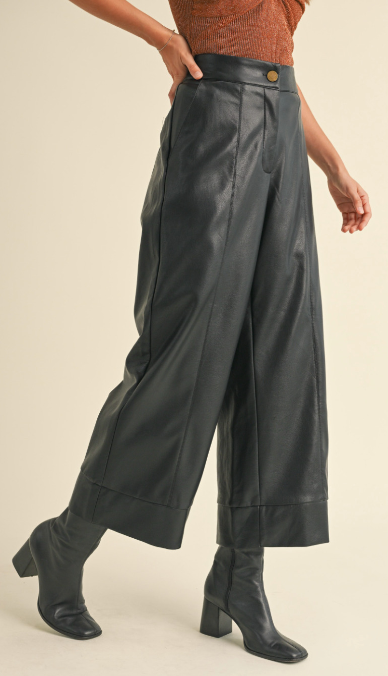 Straight Wide Leg Pants