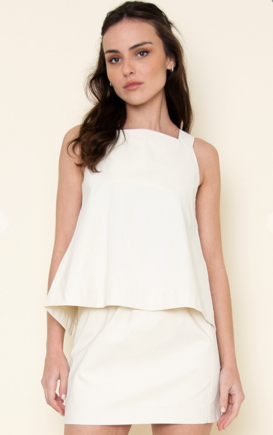 Square Neck Tie Back Top