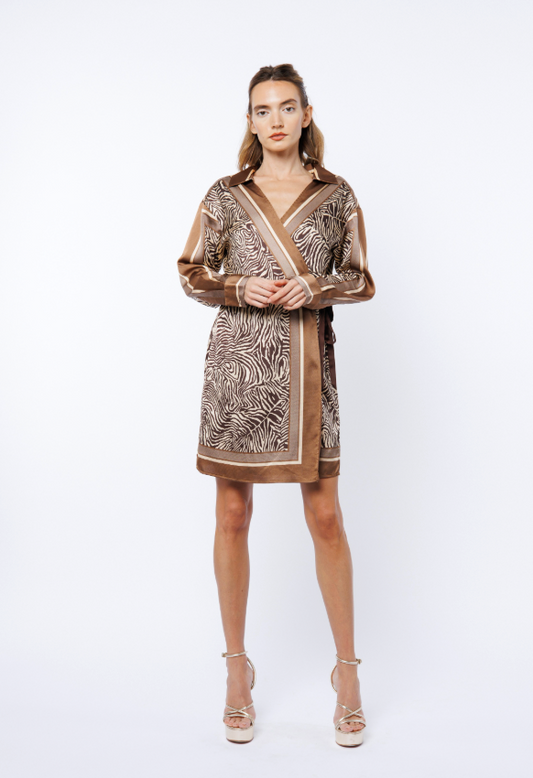 Clemmie Wrap Mini Dress
