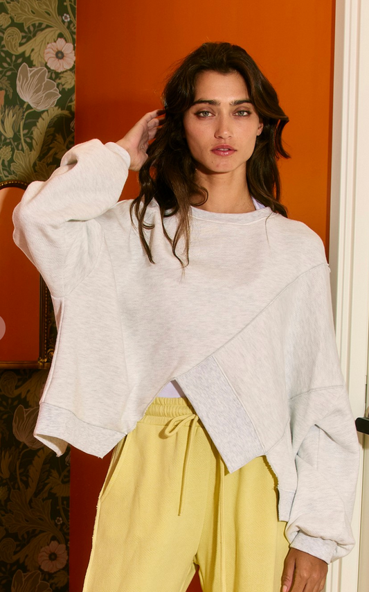Asymmetric Sweatshirt Top