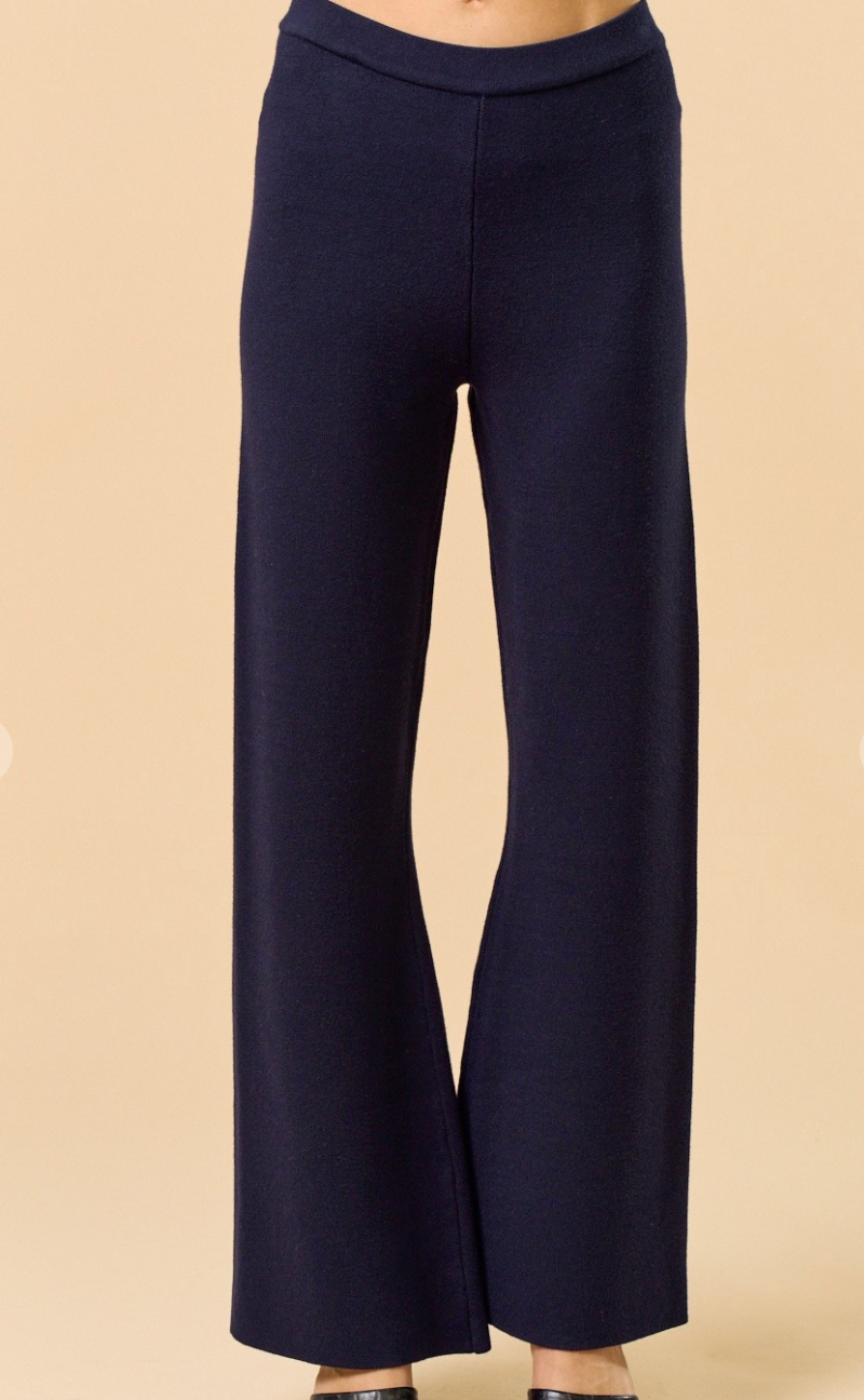 Knit Flare Bottom Pants