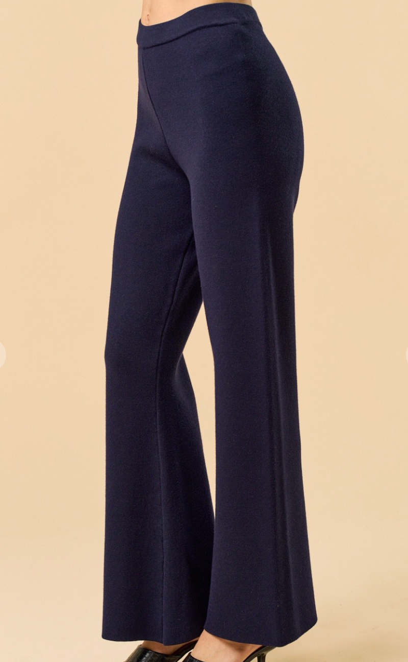 Knit Flare Bottom Pants