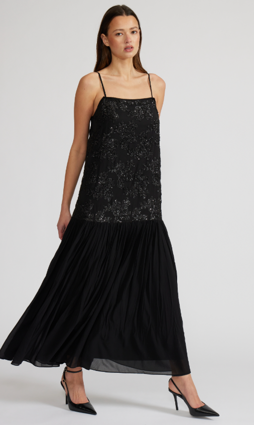 Marissa Drop Waist Sequin Dress