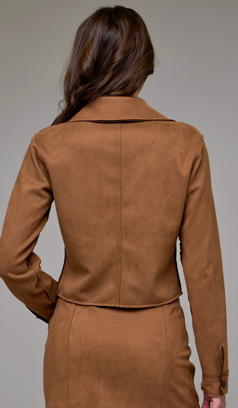 Suede Button Up Shirt