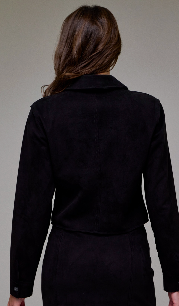 Suede Button Up Shirt