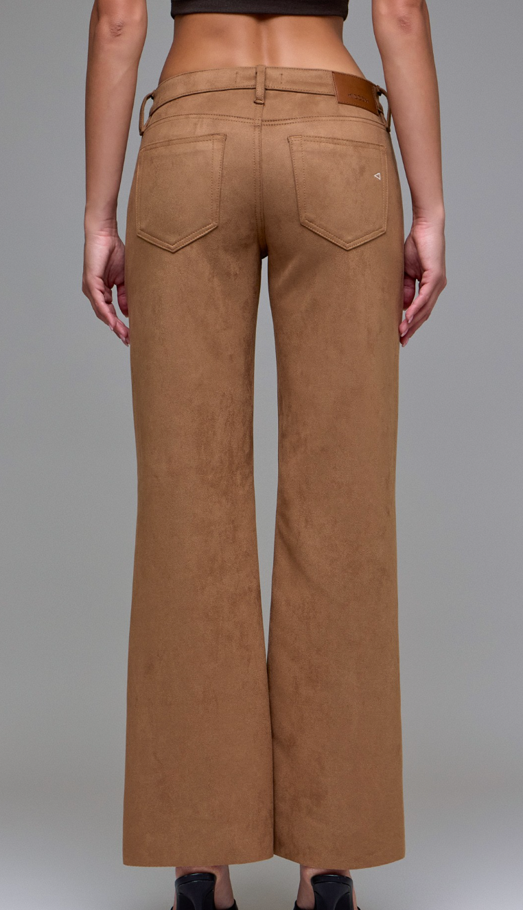 Suede Comfort Flare Pants