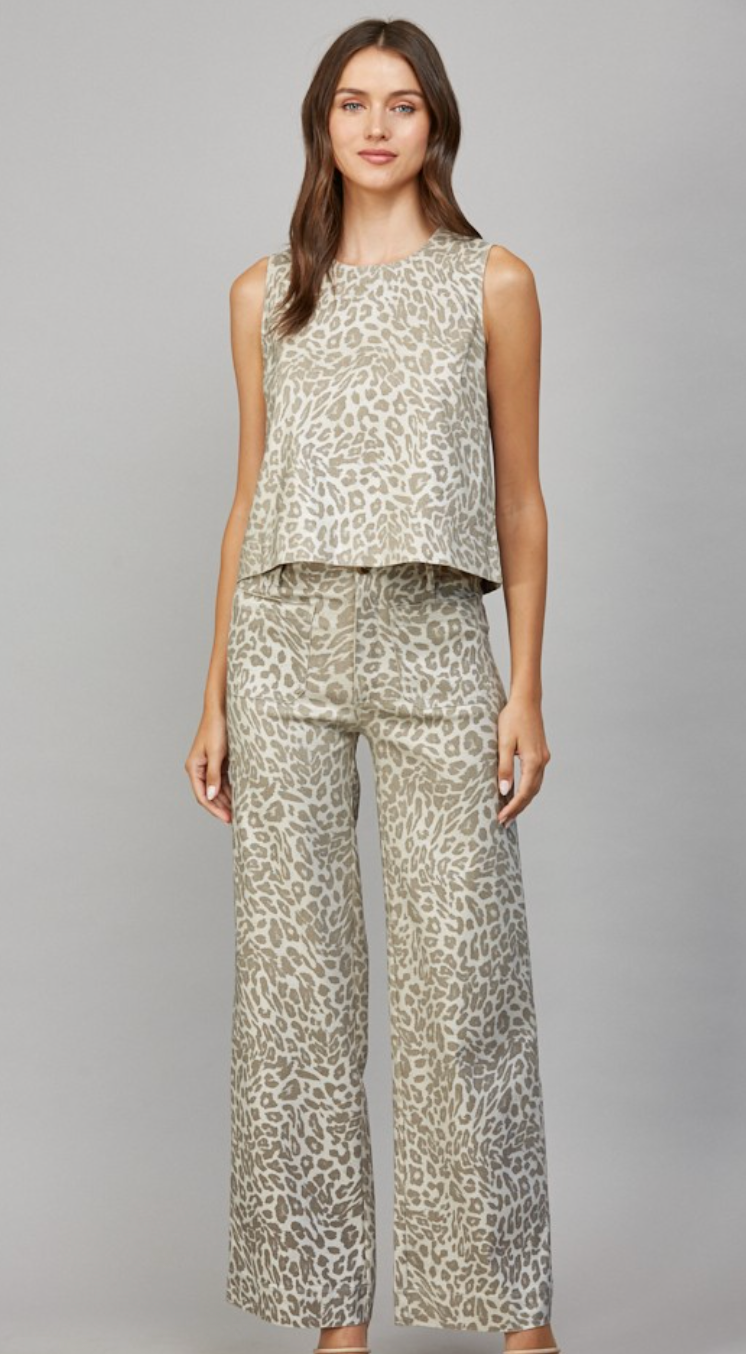 Metallic Sleeveless Top