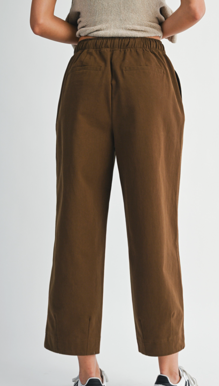 Twill Drawstring Pants