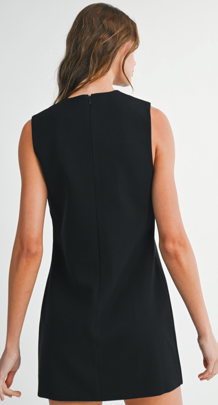 Velvet Bow Mini Dress