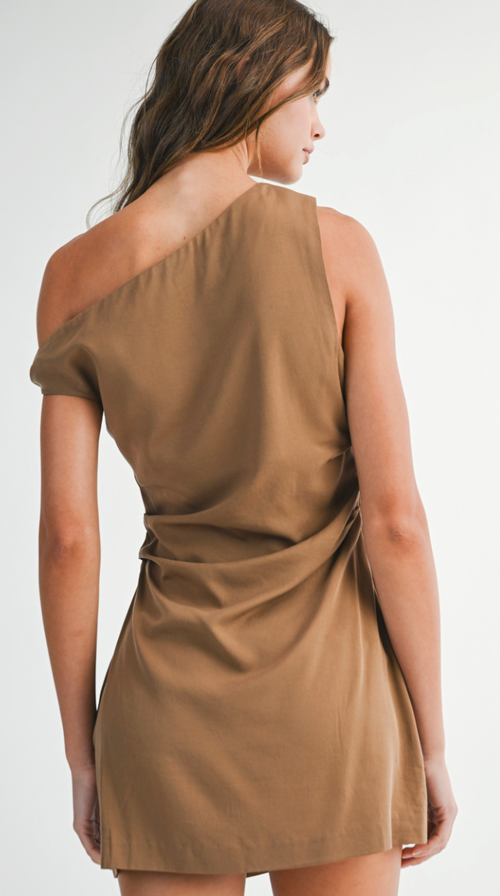 One Shoulder Mini Dress