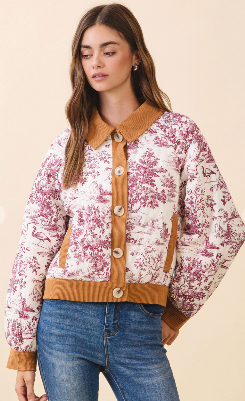 Toile Bomber Jacket
