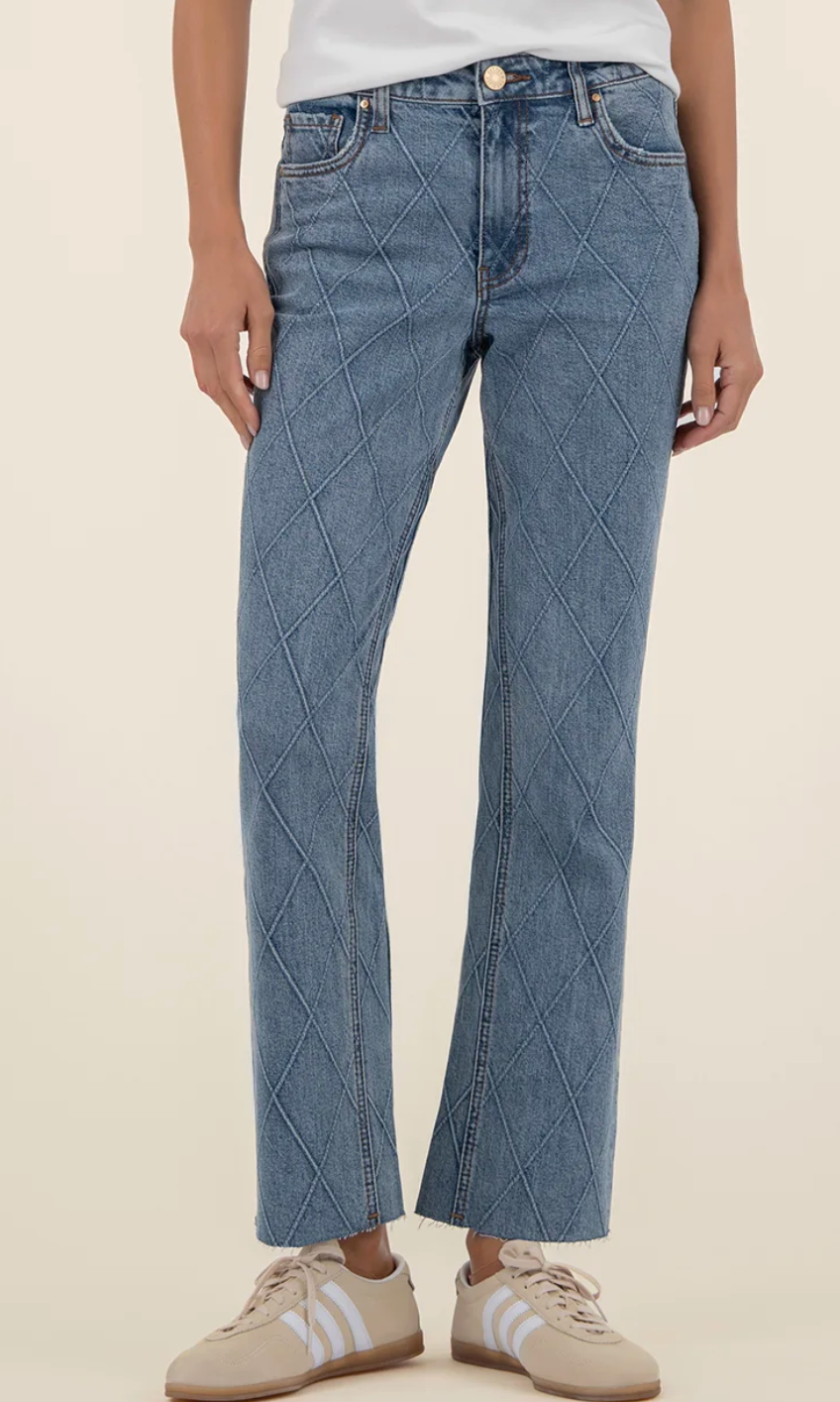 Kelsey High Rise Ankle Flare Jean