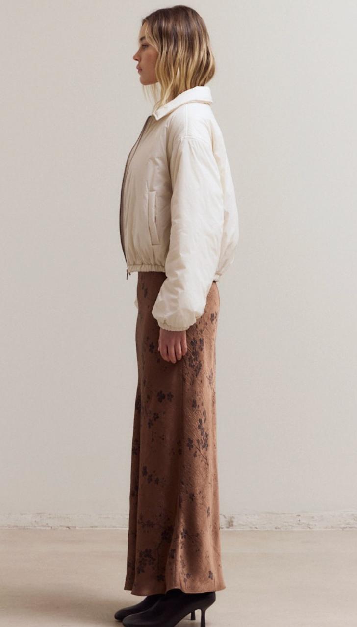 Bubble Hem Bomber Jacket