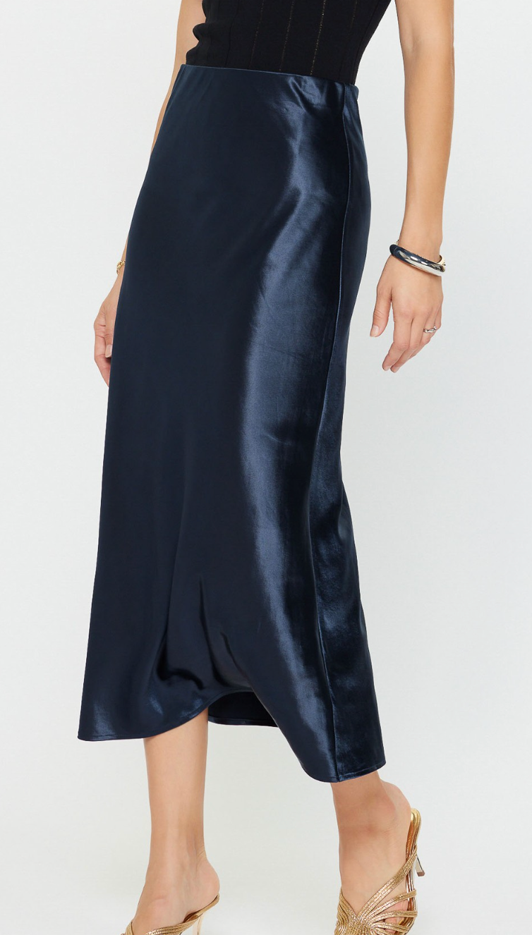 Bias Satin Skirt
