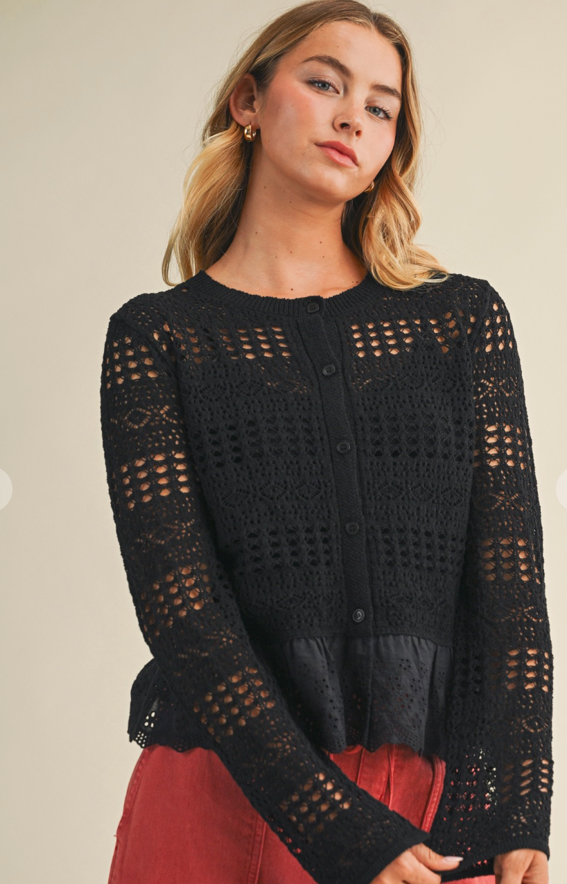 Lace Knit Cardigan