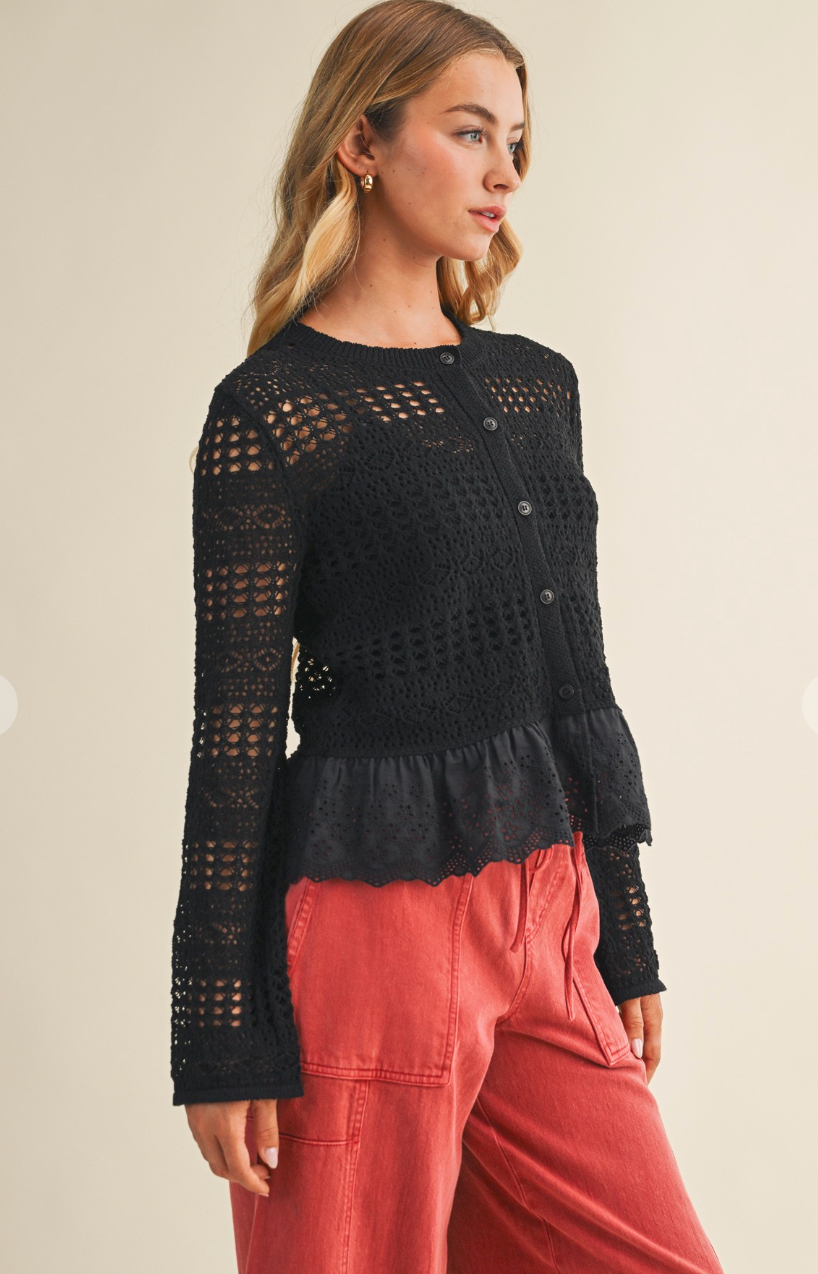 Lace Knit Cardigan