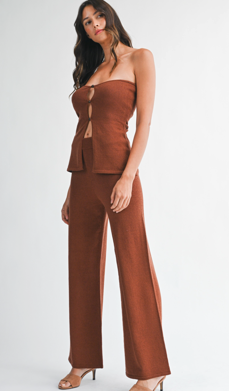 Strapless Bead Detail Top