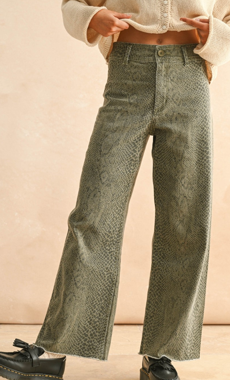 Snake Print Pants