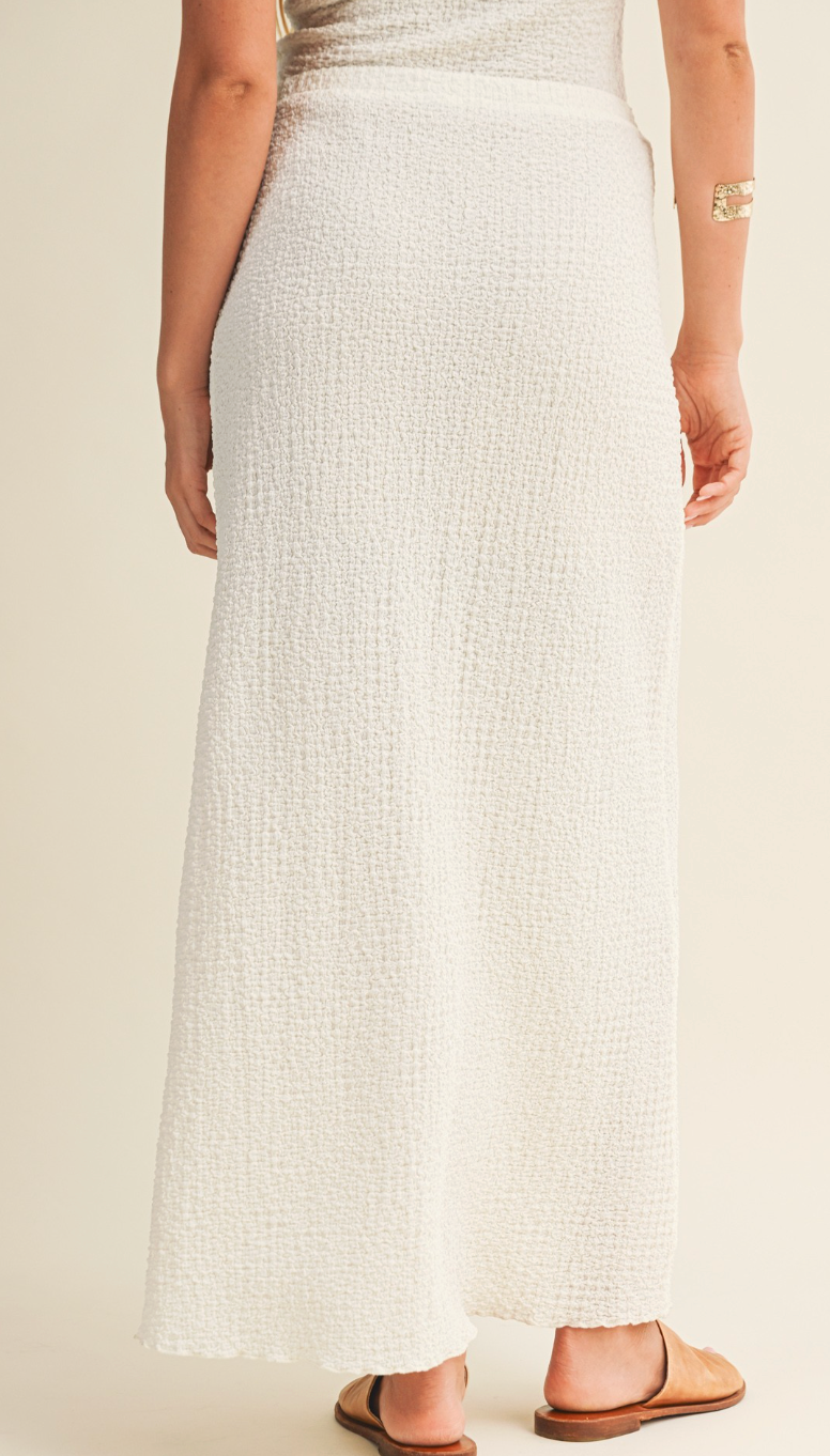 Bubble Textured Jersey Skirt