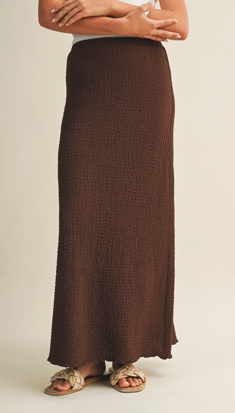 Bubble Textured Jersey Skirt