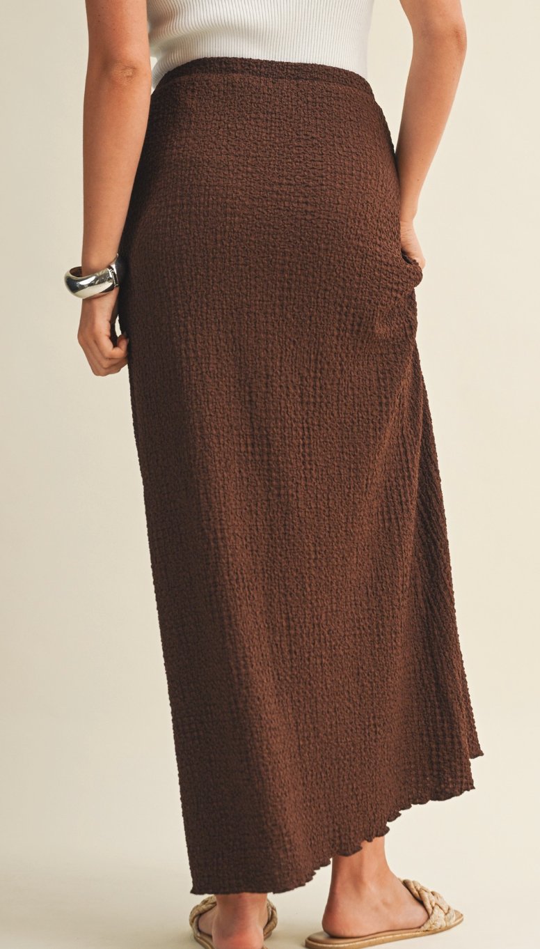 Bubble Textured Jersey Skirt